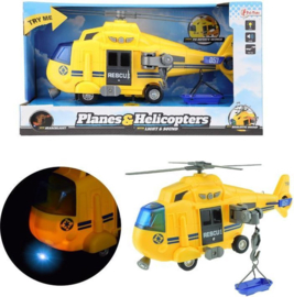 Reddingshelikopter met Licht en Geluid