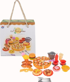 Fast Food Keuken set - Pizza-Hamburger-IJs-Hotdog-Patat