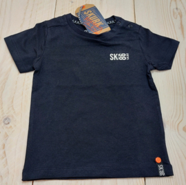 T-shirt Skurk Tasic blauw maat 80