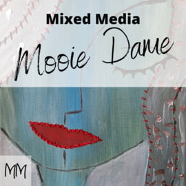 Mixed Media Mooie dame