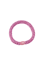 Haarelastiek roze glitter