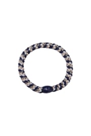 Haarelastiek blauw-beige