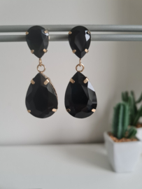 Party oorbel Ruby zwart