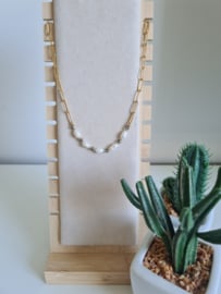 Schakelketting Parel Goud