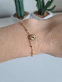 Armband ronde coin Goud
