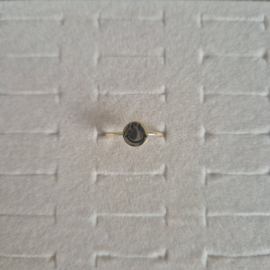 Smiley Ring Goud – Maat 16