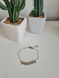 Armbandje coins zilver