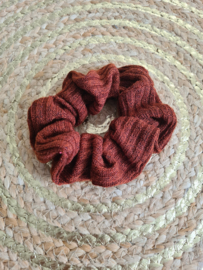 Scrunchie roest streepjes