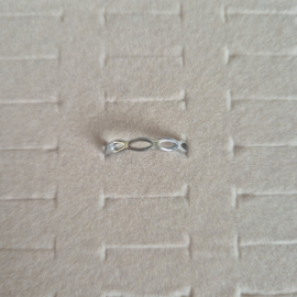 Ring Gourmet Chain Zilver - maat 18