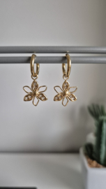 Oorbellen Wild Flower Goud