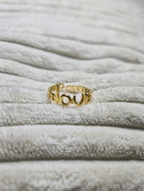 Unieke RVS Ring "Love"