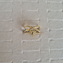 RVS Ring Goud Zon - verstelbaar