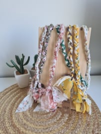 Bandana ketting Wit bloemetjes