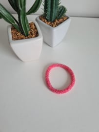 Armband facet roze