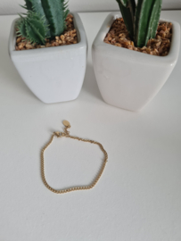 Schakelarmbandje goud