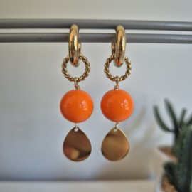 Oorbellen Shine Bright Oranje