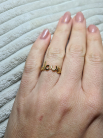 Unieke RVS Ring "Love"