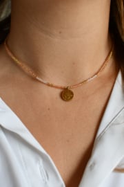 Gouden ketting Miyuki kralen
