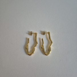 Oorbellen Abstract Goud