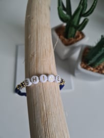 Disc armbandje donkerblauw