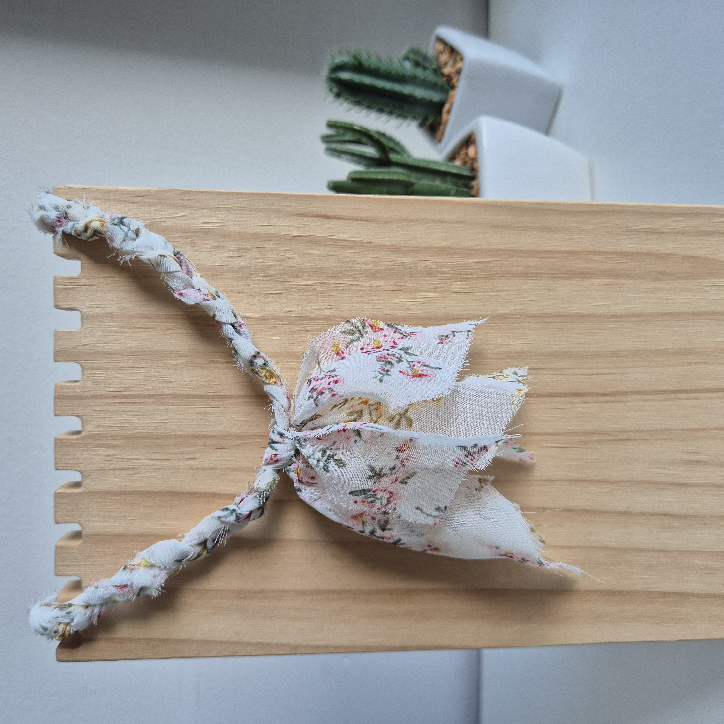 Bandana ketting Wit bloemetjes