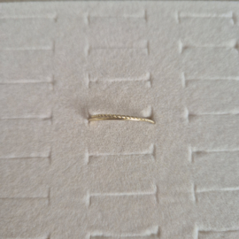 Dubbele Ring Gedraaid Goud - Maat 18