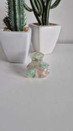 Haarclip roze-groen