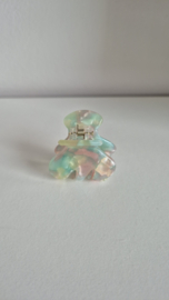 Haarclip roze-groen
