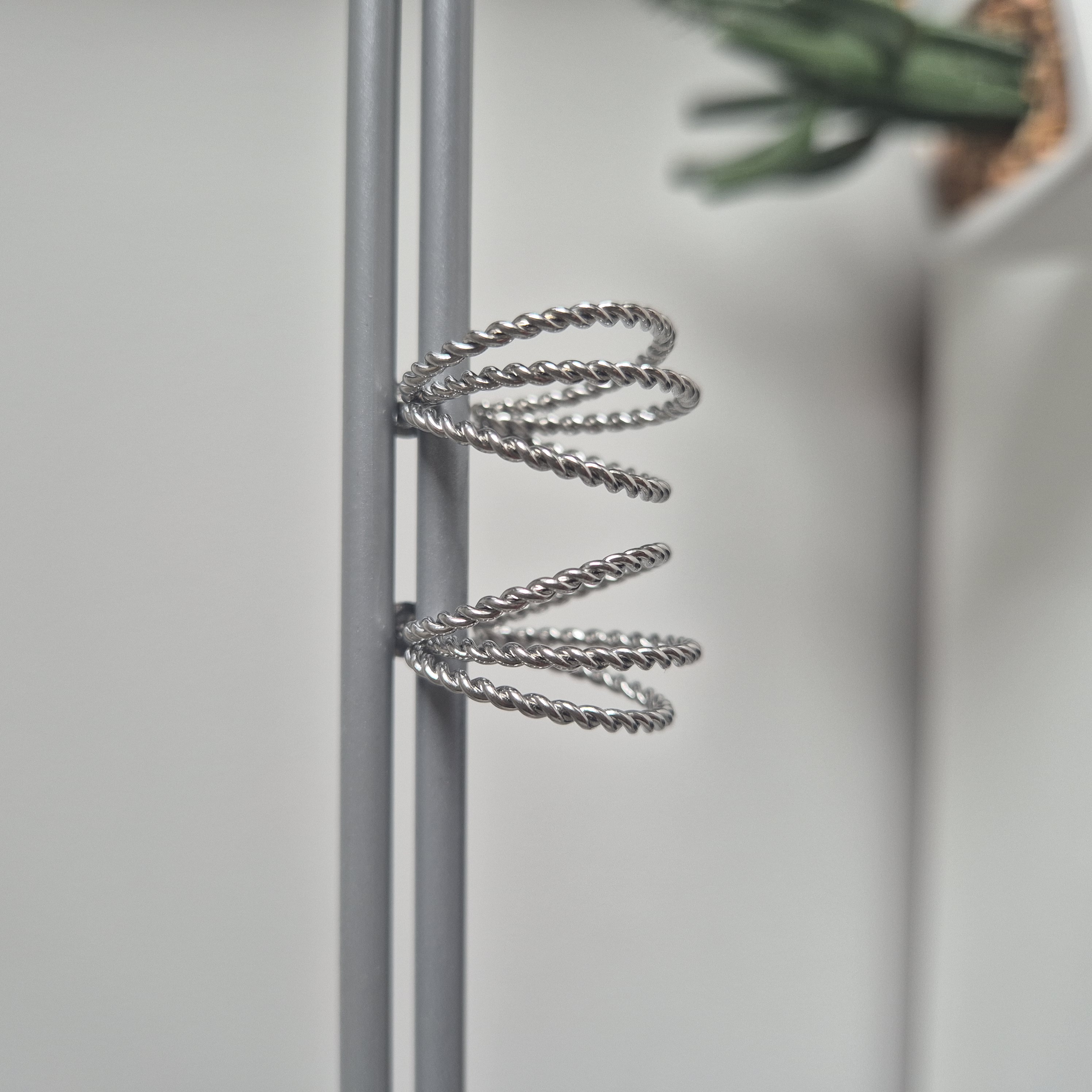 Oorbellen twisted hoop