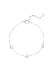 Armband vintage 3 bedels Zilver