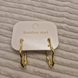 Oorbellen Abstract Goud