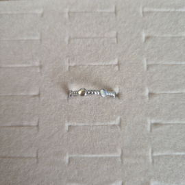 RVS Ring Zilver Rondjes - verstelbaar