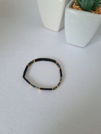 Miyuki Tila armbandje zwart