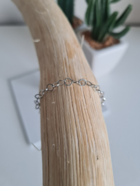 Schakelarmband Zilver