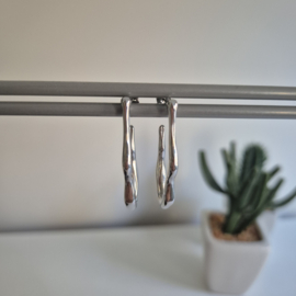 Oorbellen Abstract Zilver