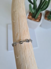 Puff Mariner Link Armbandje Zilver