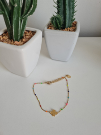 Armbandje Goud Gekleurd Klavertje