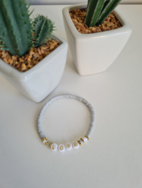 Disc armbandje grijs
