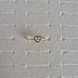 Hart Ring Goud - Maat 15