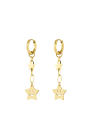 Oorbellen Happy Star Goud