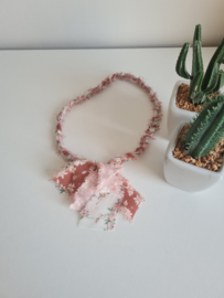 Bandana ketting Rood-Wit