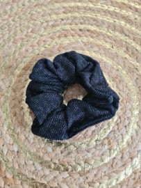 Scrunchie zwart glitter