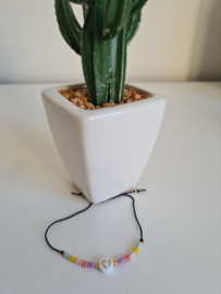 Armbandje hartje kleur