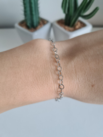 Schakelarmband Zilver