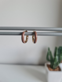 Creolen enamel Brown-Gold