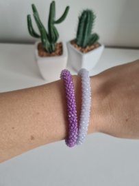 Armband facet paars