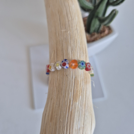 Flower Beads Armband - Soft Mix
