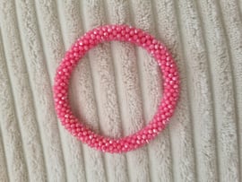 Armband facet roze