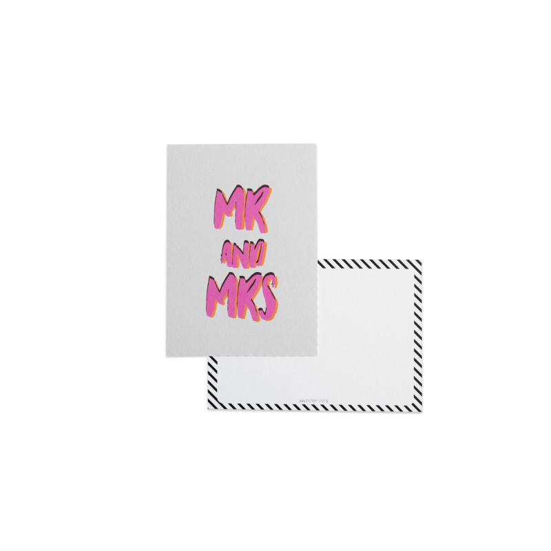 Mr & Mrs || A6 Kaart
