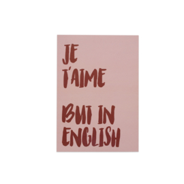 Je t'aime || poster
